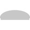 Ekena Millwork Elliptical 4 Spoke Architectural Grade PVC Combination Pediment, 74"W x 25-3/8"H x 2-3/4"P PEDPC074X255ELL04 - alternate 5
